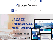 Tablet Screenshot of lacaze-energies.com
